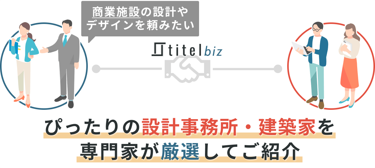 titel biz (タイテル・ビズ) の商業施設・複合施設向けサービス概要図